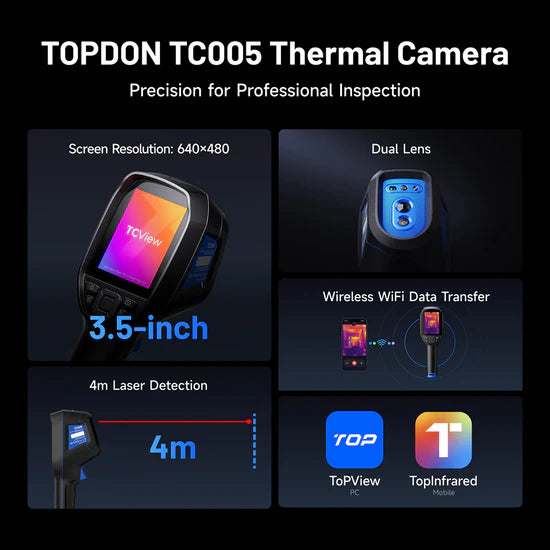 Topdon TC005 Infrared IR Thermal Imaging Digital Camera