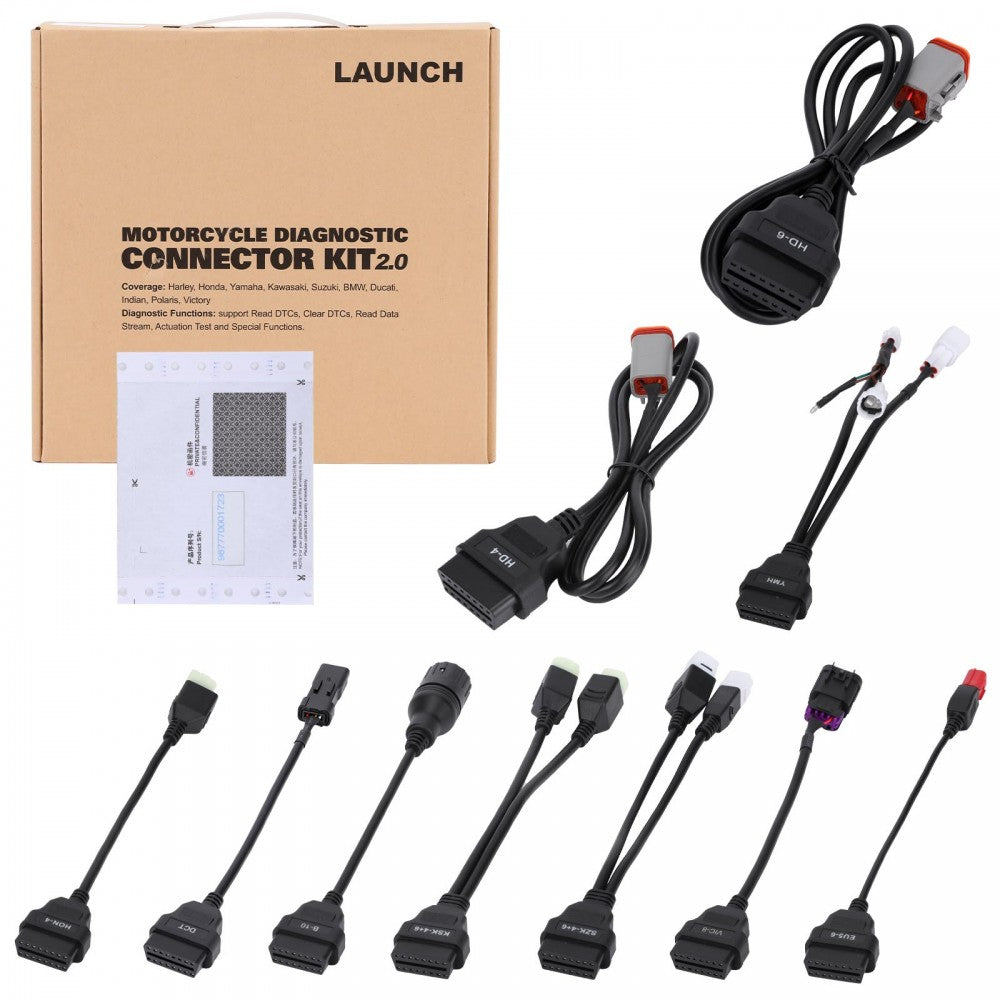 Launch motorcycle software and adapter kit