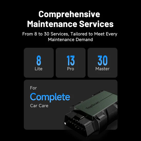 Topdon Topscan Master comprehensive maintenance services