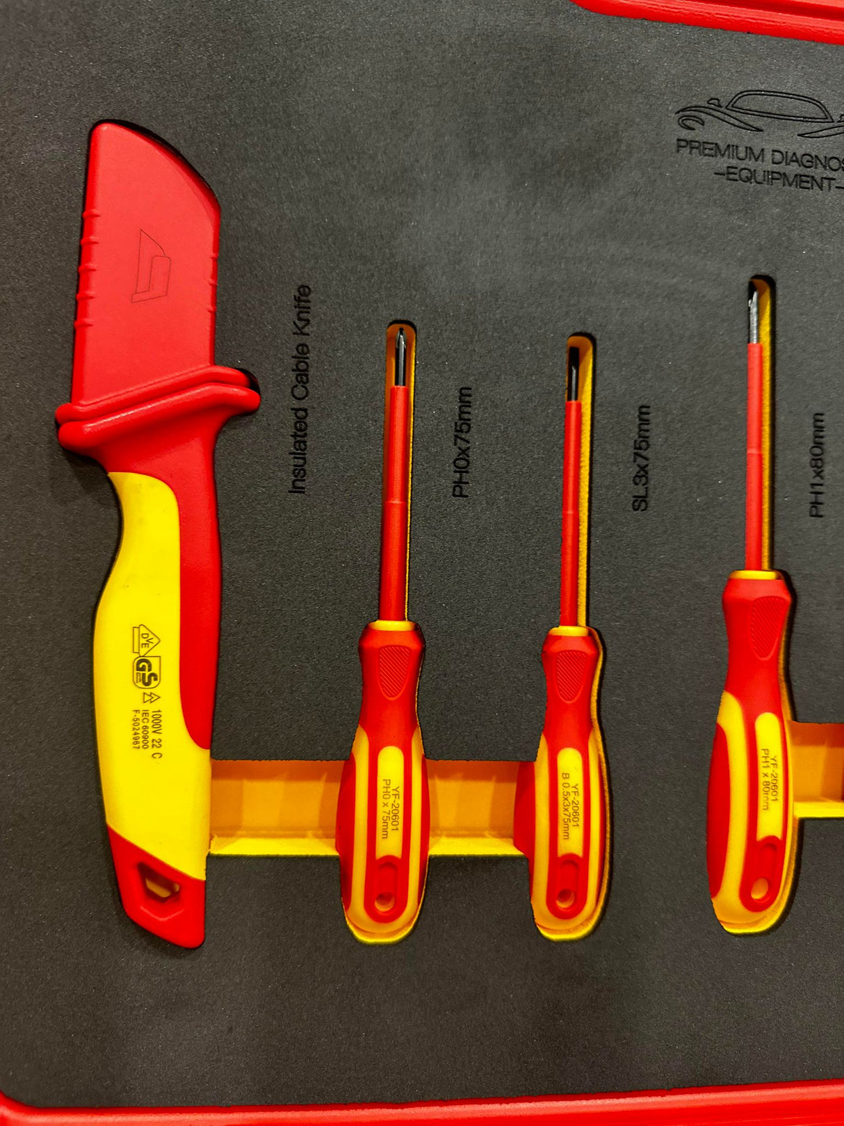 PDE 12PCS VDE Pliers and Scredrivers Insulated Tool Set