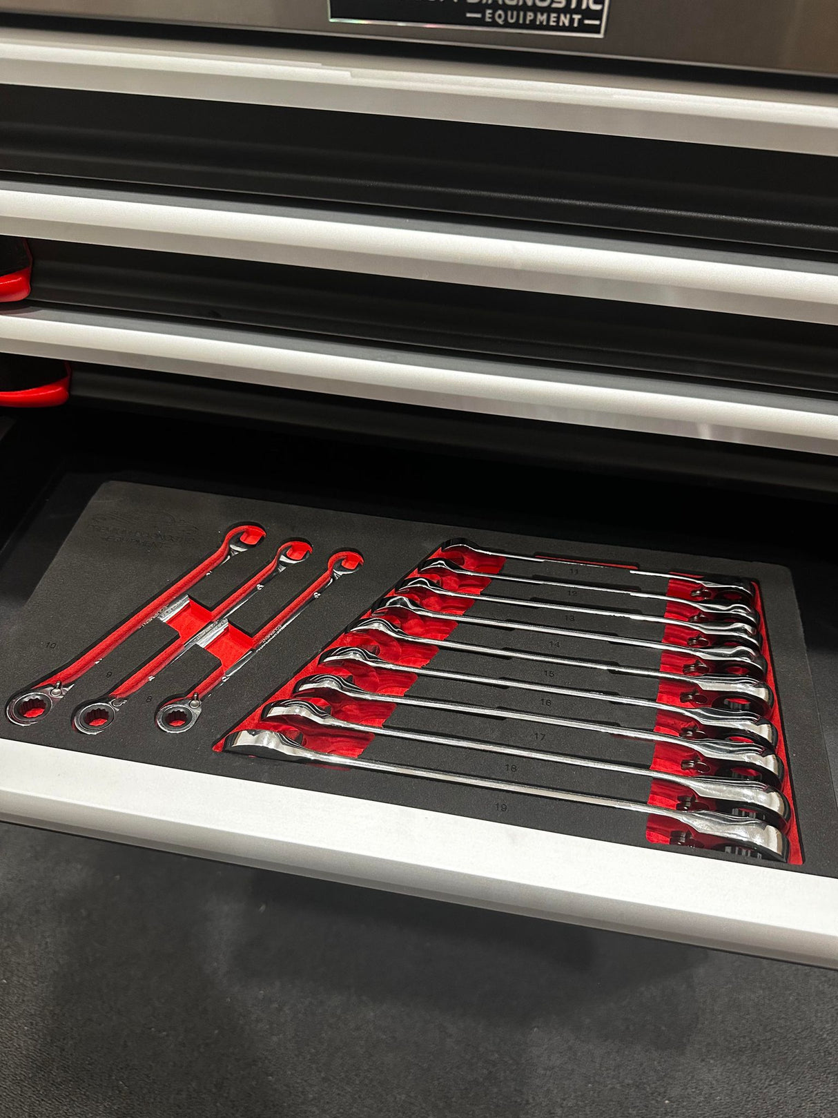 PDE Ratchet Spanner Set in EVA Foam Tray