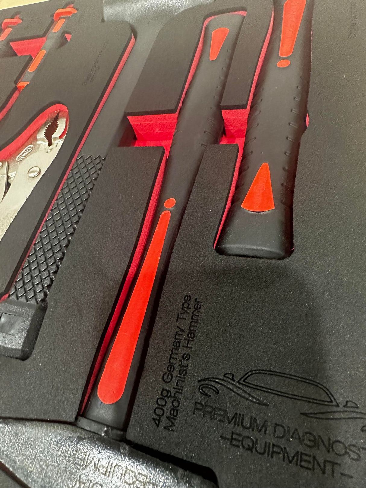 PDE Hammer and Plier Tool Set in EVA Foam Tray