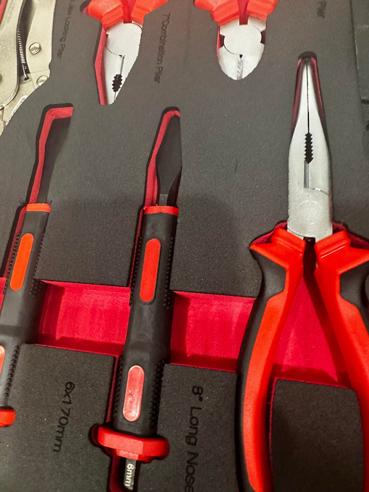 PDE Hammer and Plier Tool Set in EVA Foam Tray
