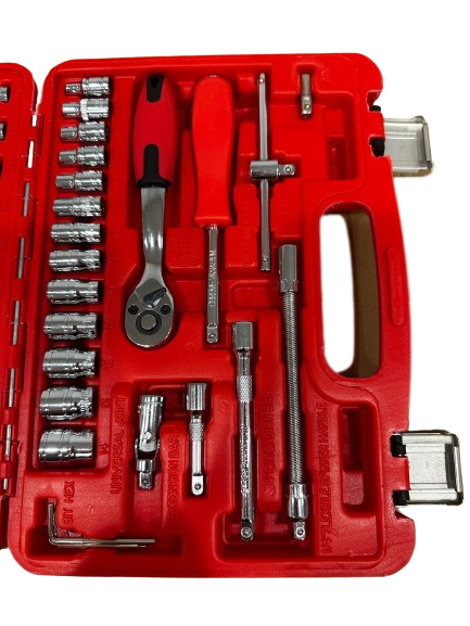 PDE 1/4" Socket Set with Torx Bits 46PCE
