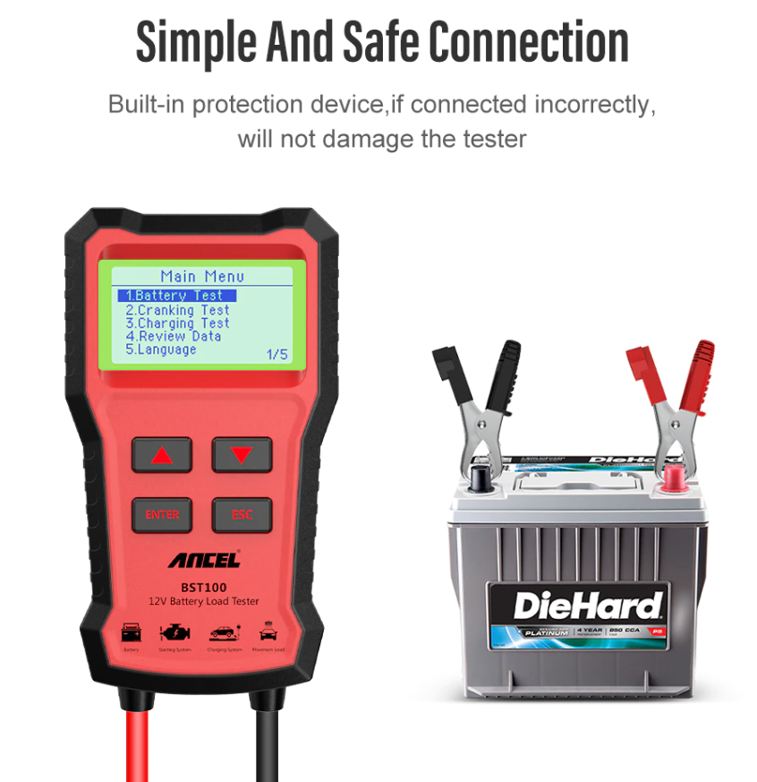 Ancel BST100 12V Battery Load Tester