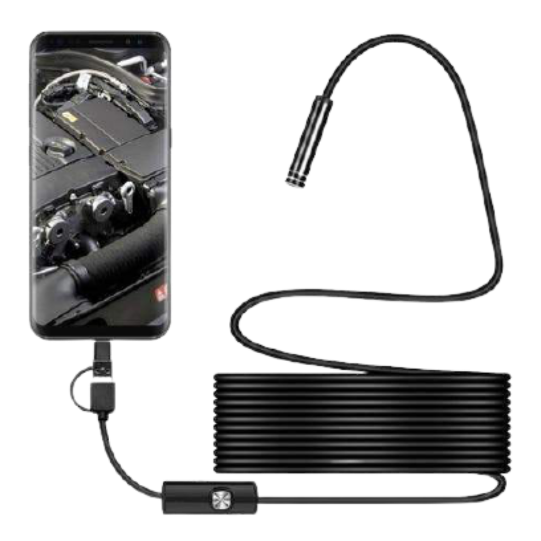 HD IP68 borescope inspection camera 8mm head for iPhone and Android