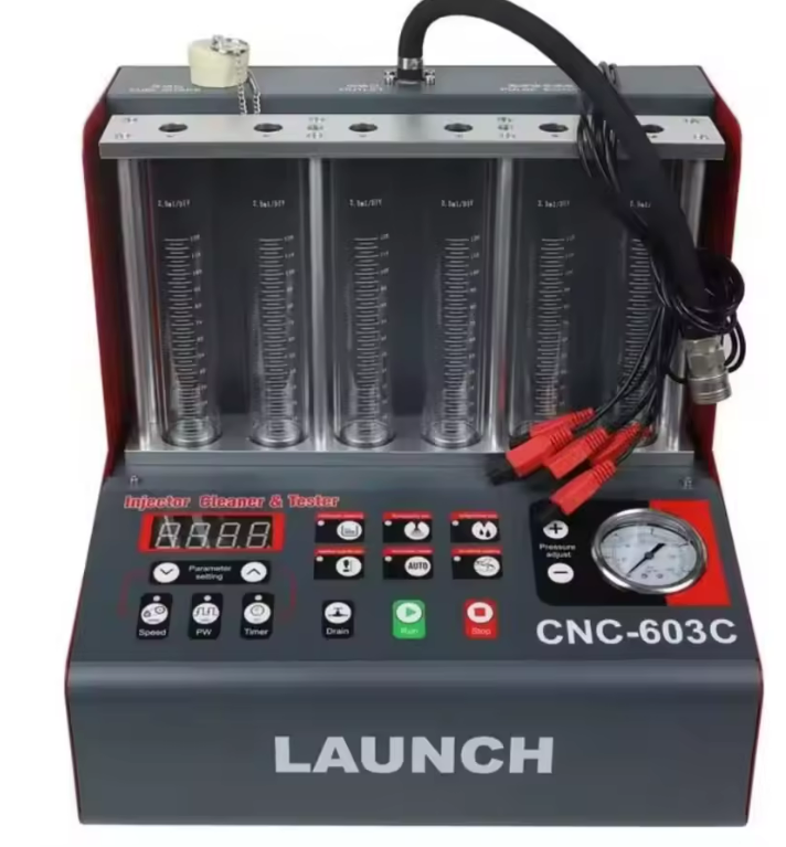 Launch CNC-603C Fuel Injector Tester + Cleaner ON/OFF Car