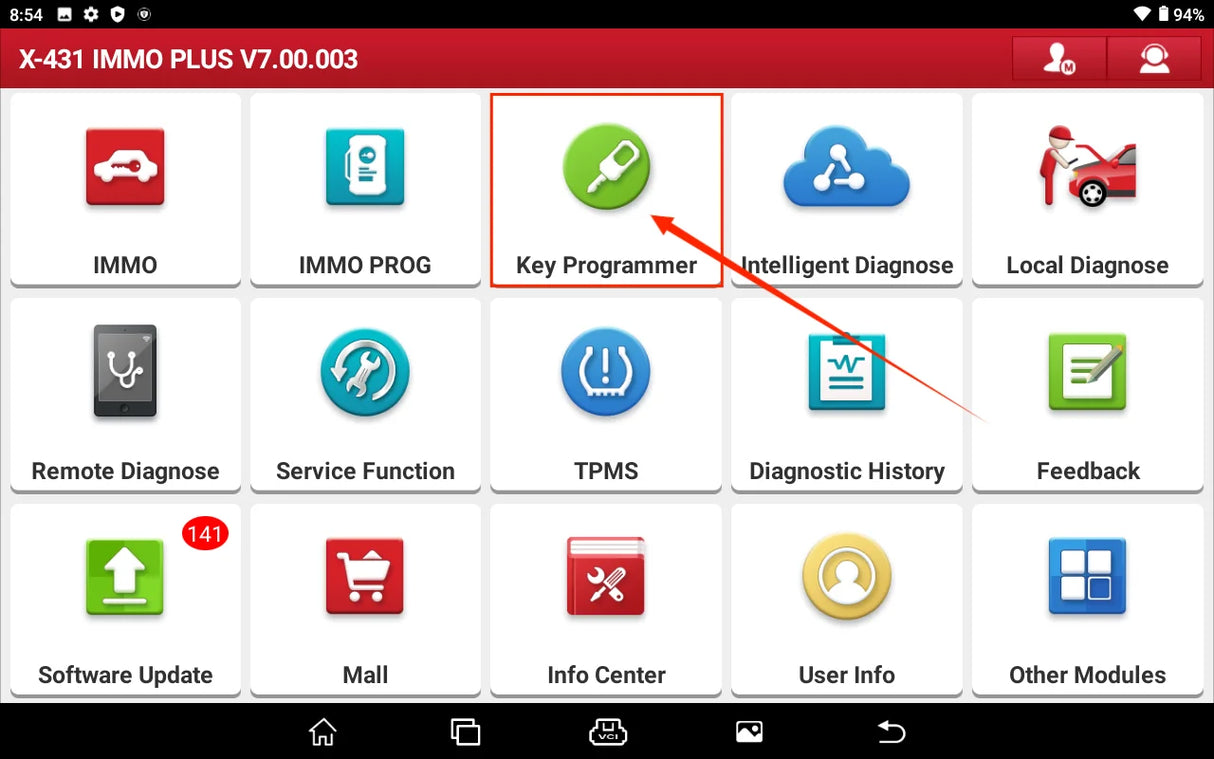 Launch Key Programmer Add On with 4 Keys