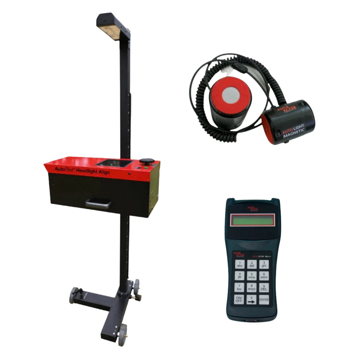 Ultimate Roadworthy Kit - Mini Brake Meter With GPS + Magnetic Tint Tester + Headlight Aligner Combination