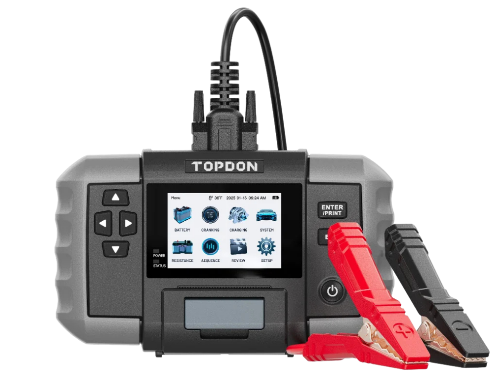 Topdon BT600 Plus Battery Tester 6-24V With Printer
