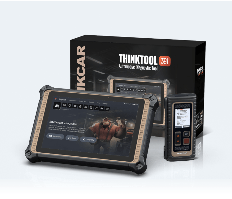 Thinkcar diagnostic tool set with tablet and VCI