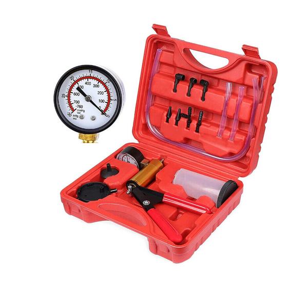 PDE Hand Held Brake Bleeder Kit Brake Bleed Vacuum Pump Set Premium Diagnostic Equipment