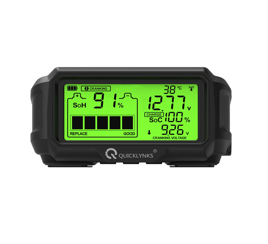 Quicklynks BM5 Bluetooth Battery Monitoring System with HUD