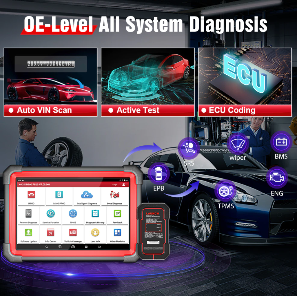 Launch IMMO Plus Key Programming and Diagnostic Tool