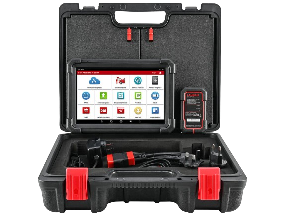 Launch X431 Pro3 Apex Scan Tool in a carry case