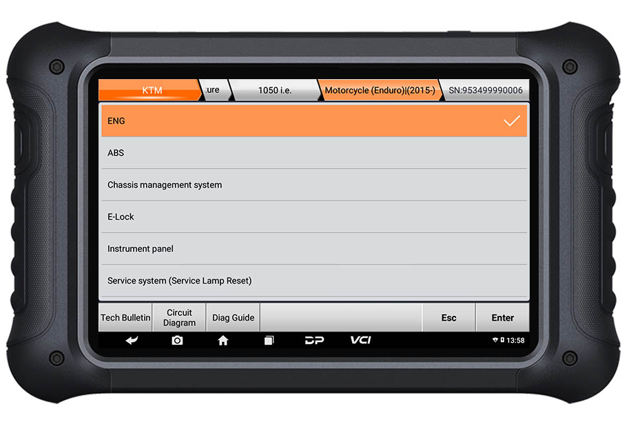 OBDSTAR MS70 Universal Motorcycle Diagnostic Scan Tool