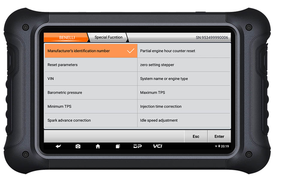 OBDSTAR MS70 Universal Motorcycle Diagnostic Scan Tool