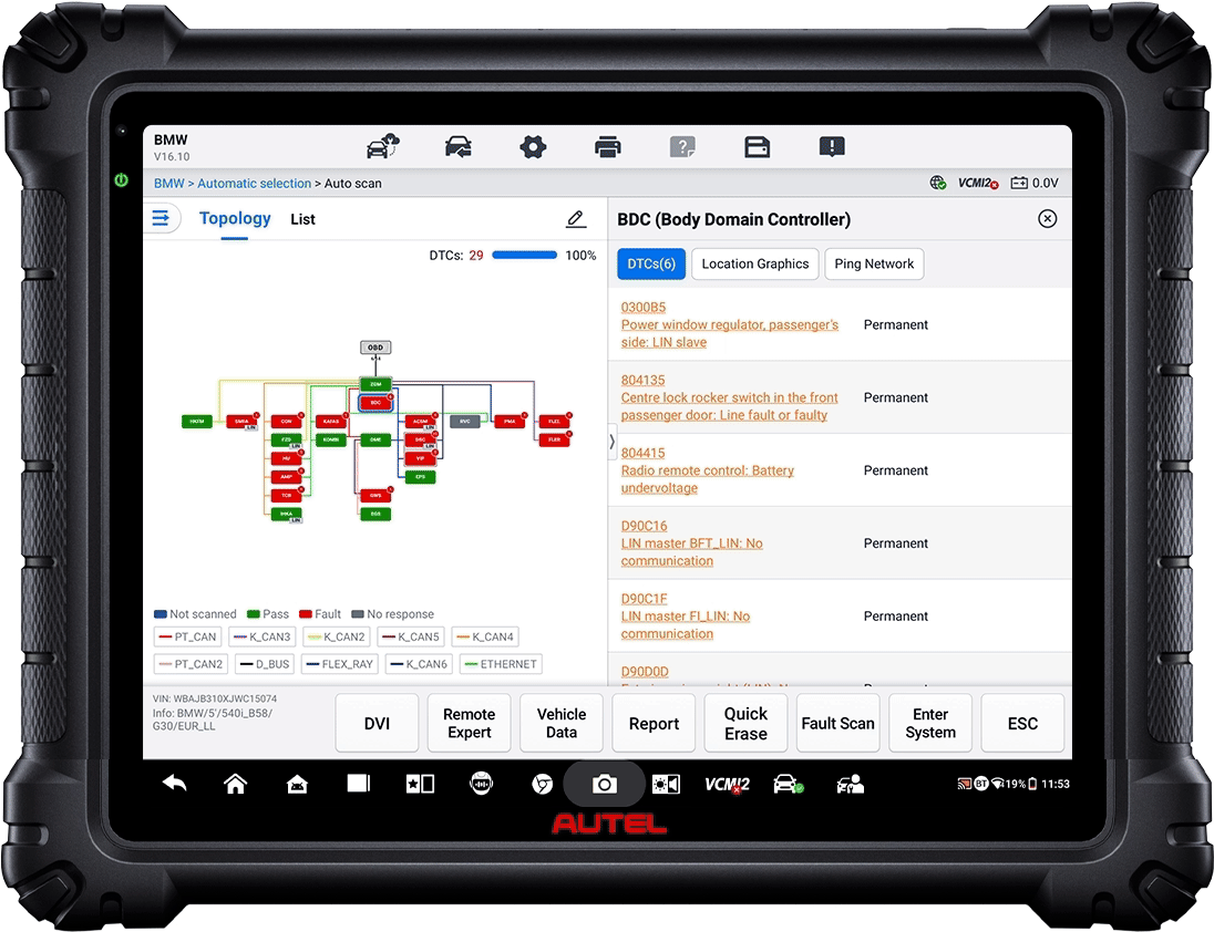 Autel Ultra S2 Scanner BMW