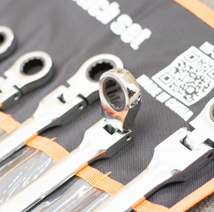 flexihead ratchet spanners tool set