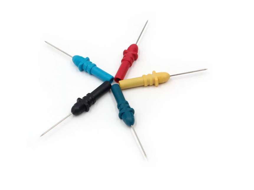 black blue yellow red green probes
