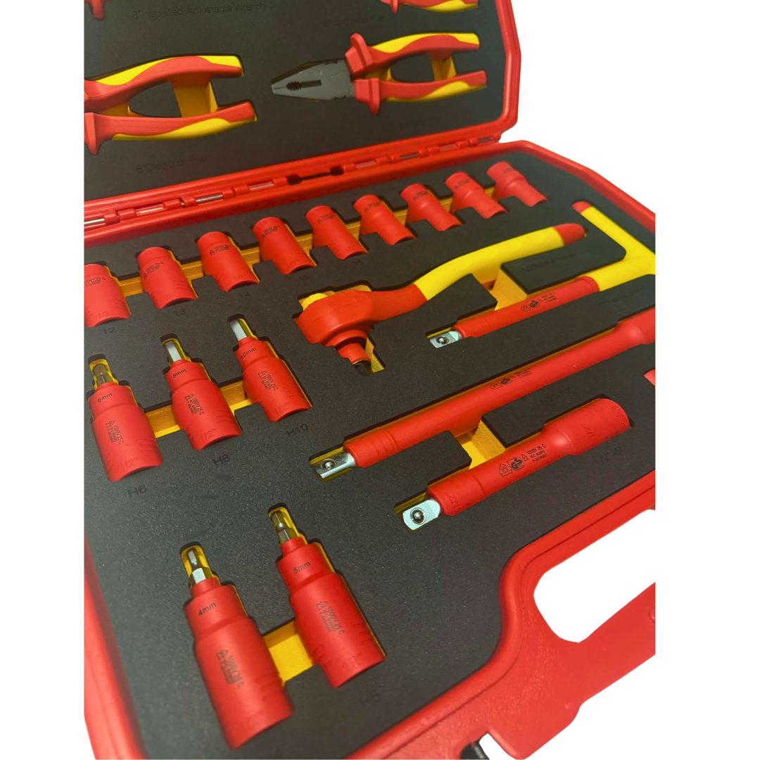 PDE VDE Insulated Socket and Pliers Tool Set 28PCE