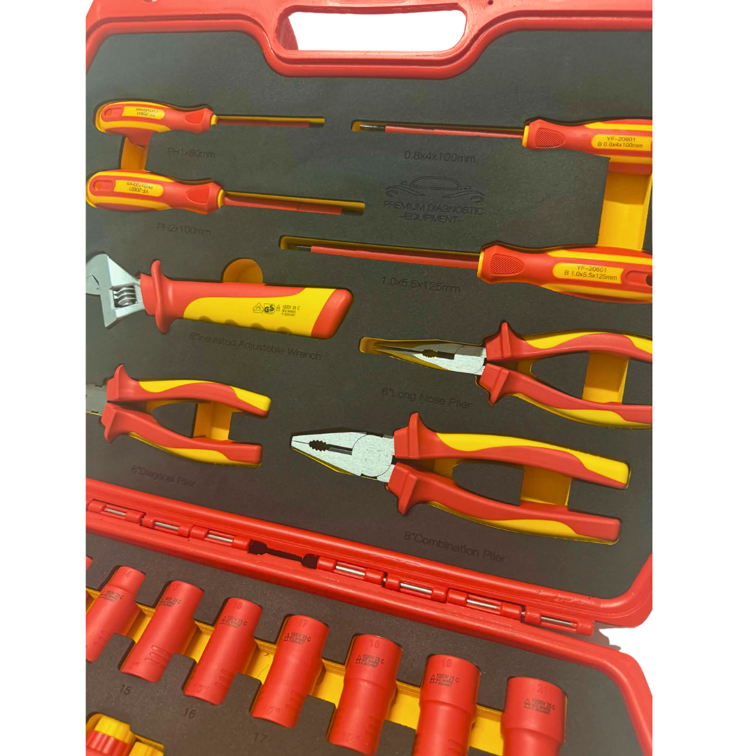 PDE VDE Insulated Socket and Pliers Tool Set 28PCE