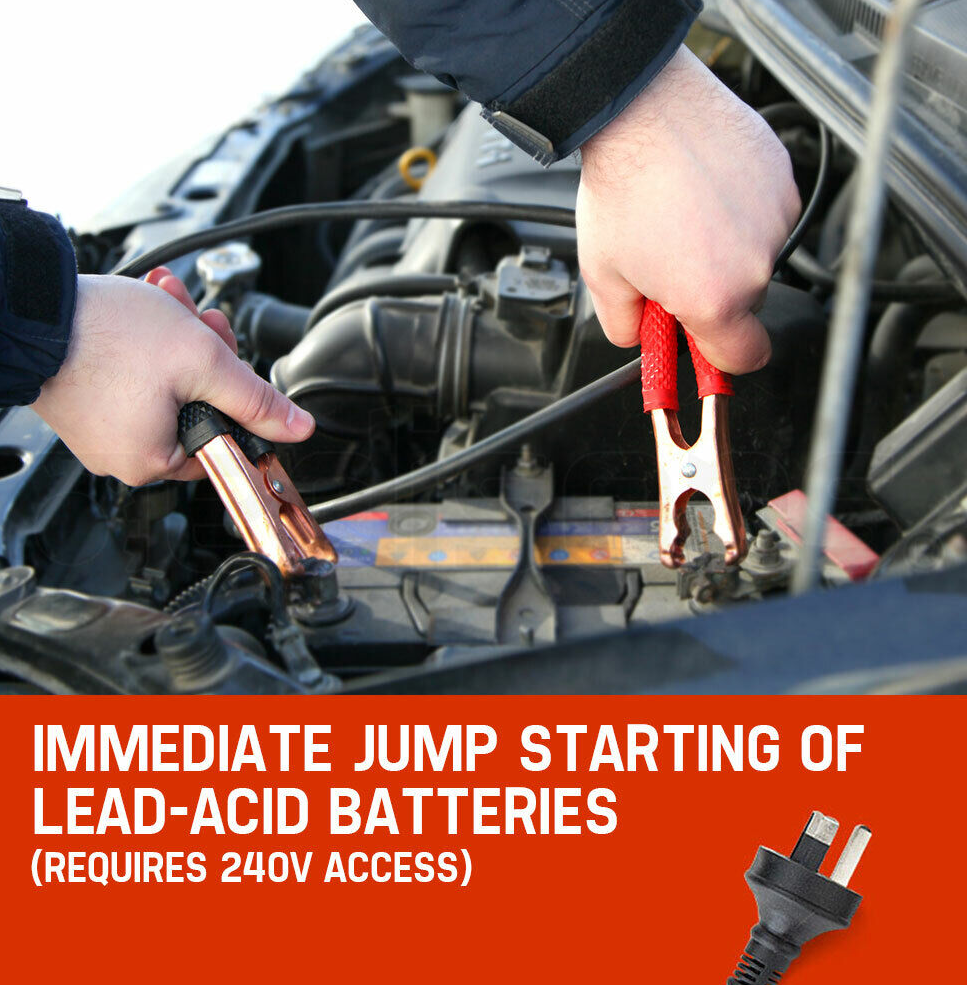 ROSSI Car Battery Charger + Jump Starter 12v/24v 280A 15AMP