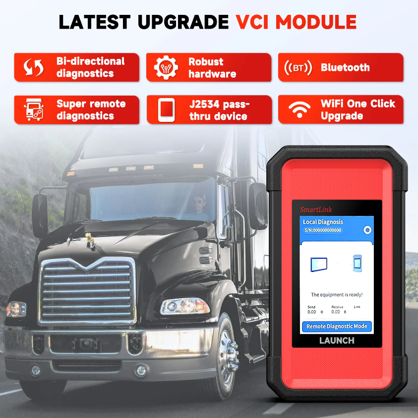 Launch X431 V+ HD Smartlink VCI close-up