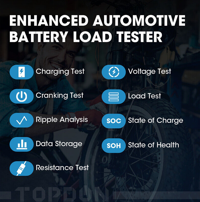 Topdon BT200 12V/24V Battery Tester