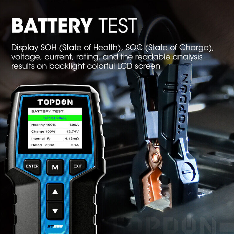 Topdon BT200 12V/24V Battery Tester