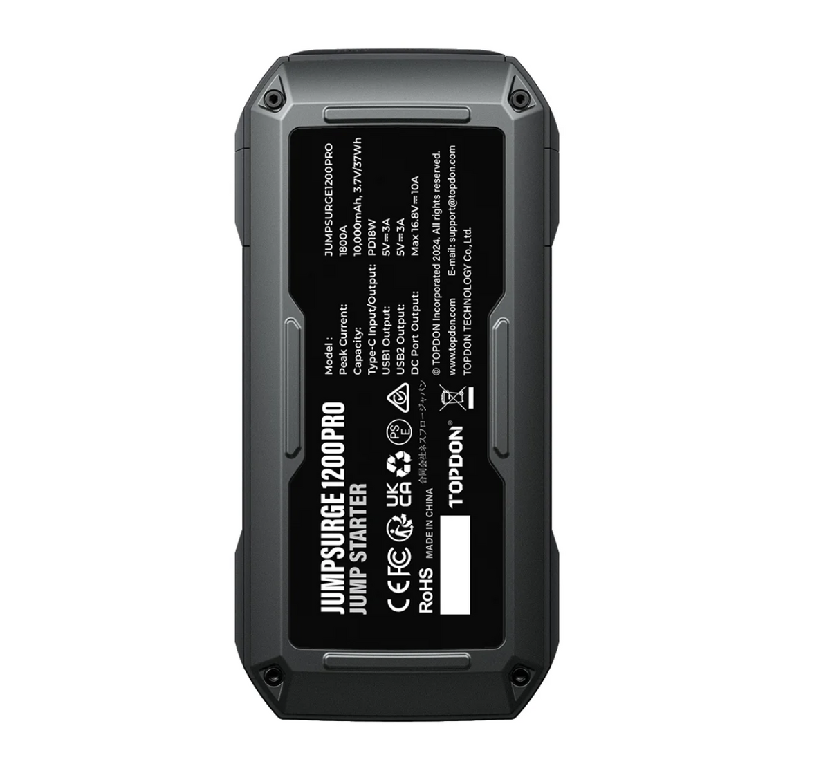 TOPDON JumpSurge1200 Pro – 1800A 12V Jump Starter