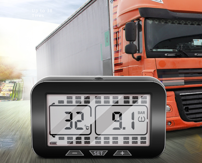 Solar Powered Tyre Pressure Monitoring System 8 Sensors TPMS