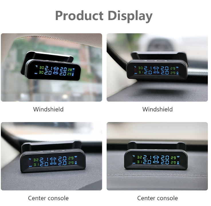Solar Powered Tyre Pressure Monitoring System - Car TPMS