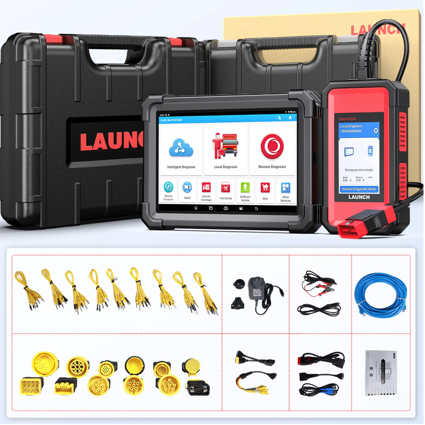 Launch X431 V+ HD tablet and Smartlink C VCI