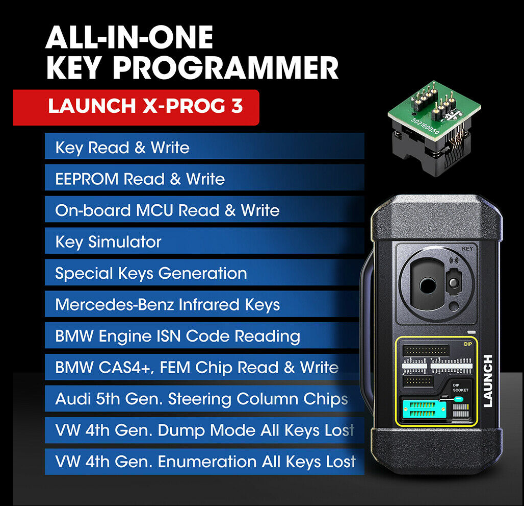 Launch X-PROG 3 Advanced Immobiliser and Key Programmer for X-431 Tools