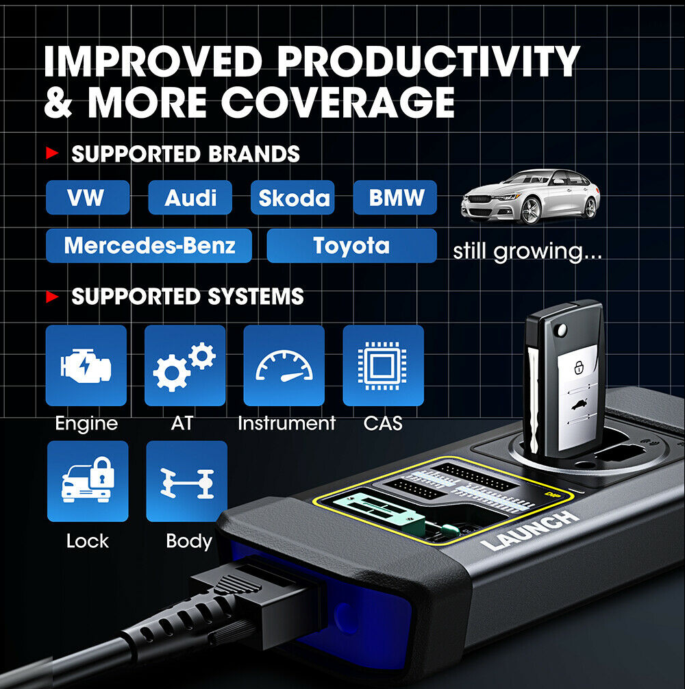 Launch X-PROG 3 Advanced Immobiliser and Key Programmer for X-431 Tools