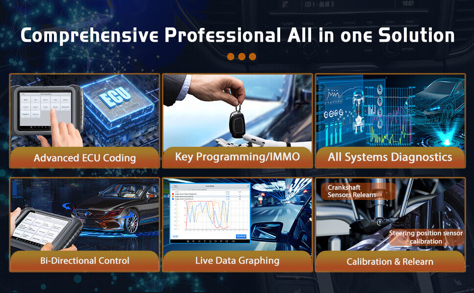XTOOL D8W Wireless Full System Scan Tool