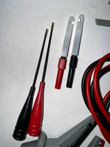 Set of tools including a multimeter and probes