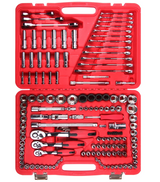 PDE Automotive Tool Set Socket + Ratchet Kit 1/2" 3/8" 1/4" 150PCE