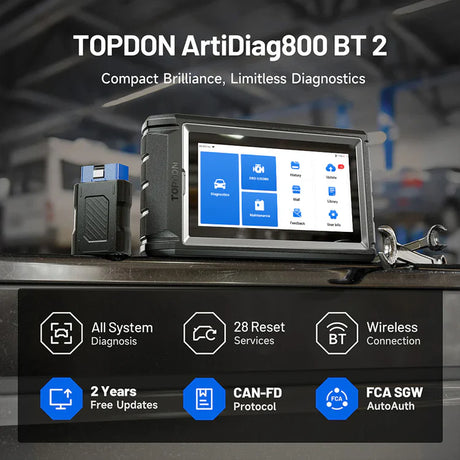 Topdon ArtiDiag800BT 2 wireless diagnostic scan tool