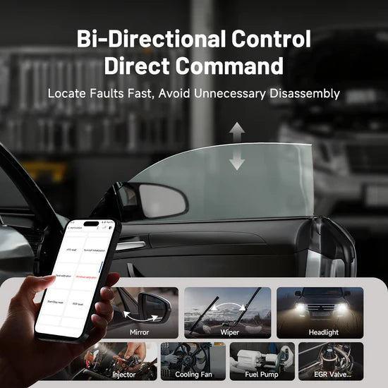 Topdon Topscan Master bi-directional control direct command