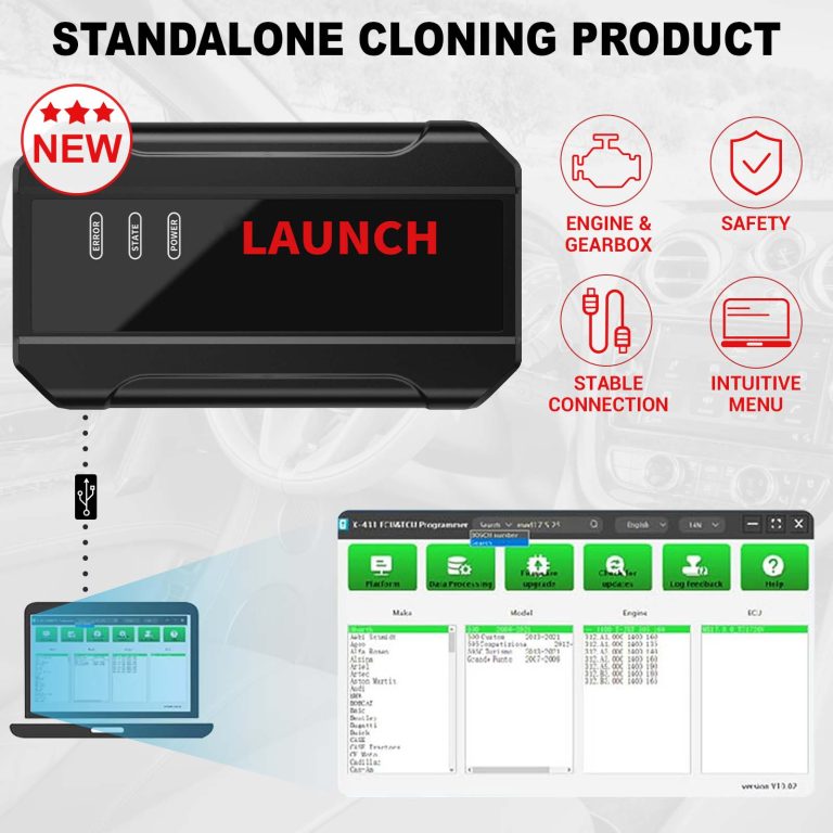 Launch X-431 ECU & TCU Programmer Standalone Cloning device