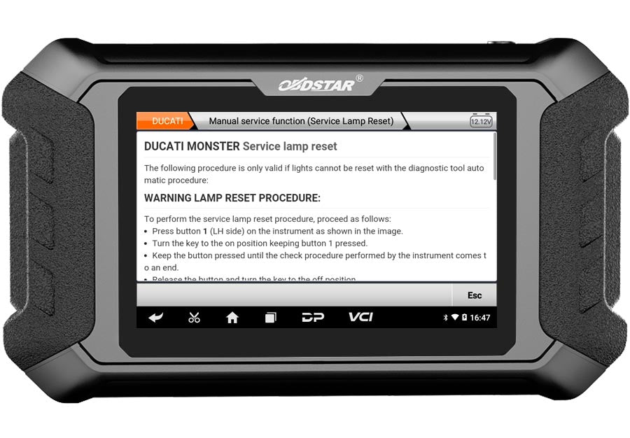 OBDSTAR iScan Ducati Motorcycle Diagnostic Scan Tool