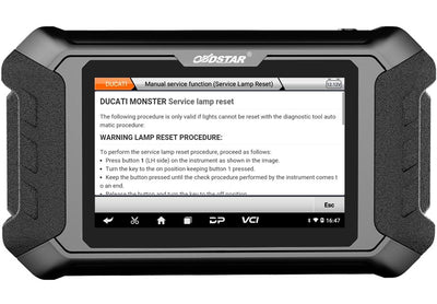 OBDSTAR iScan Ducati Motorcycle Diagnostic Scan Tool