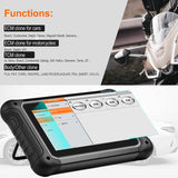 OBDSTAR DC706 automotive and motorcycle use, showing brand compatibility list