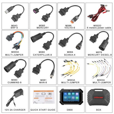 OBDSTAR D800 Full Package Diagnostic Scan Tool for Marine (Jet Ski + Outboard + Inboard Stern Drives)