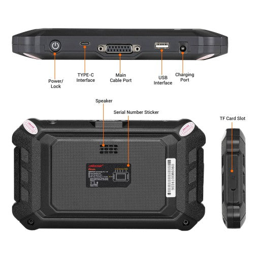 OBDSTAR iScan BRP Sea-doo Marine labeled ports and features
