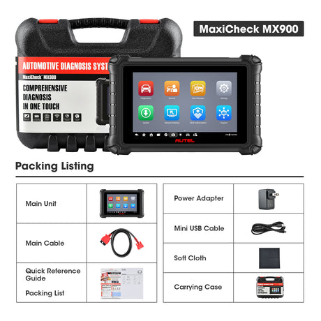 MaxiCheck MX900 packing listing