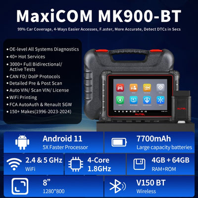 Autel MaxiCOM MK900-BT Diagnostic Scan Tool