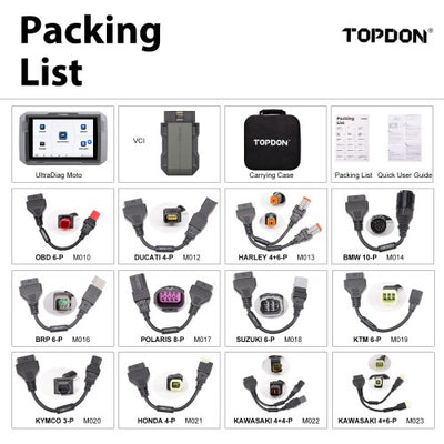Topdon UltraDiag Moto Professional Scan Tool for Motorbikes